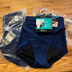 Bundle 3 pairs NWT Bali leak proof panties.